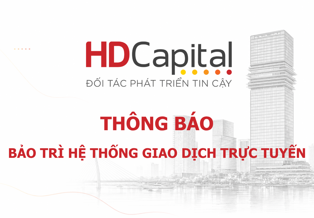 THÔNG BÁO: BẢO TRÌ HỆ THỐNG GIAO DỊCH TRỰC TUYẾN