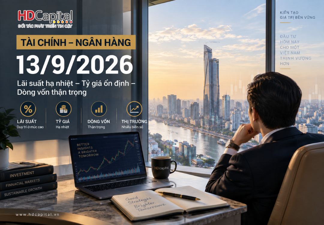 Tài chính – ngân hàng ngày 13/9/2026: Lãi suất, tỷ giá và dòng vốn có gì đáng chú ý?